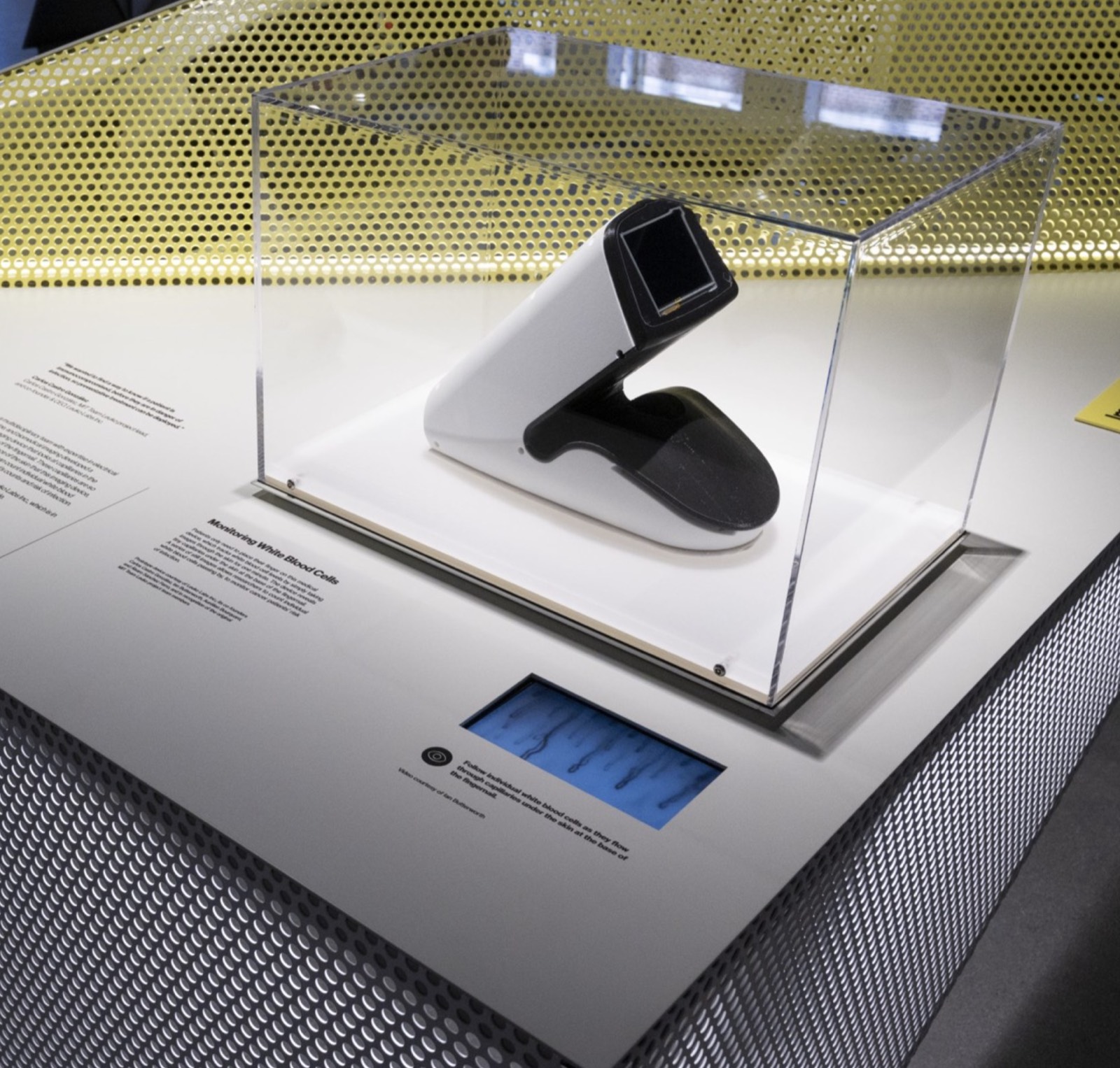 A PointCheck prototype on display at the MIT Museum